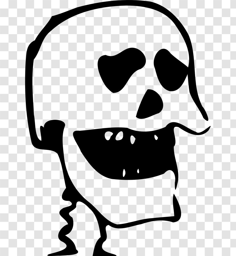 Skull Calavera Clip Art - Bone - Vector Transparent PNG