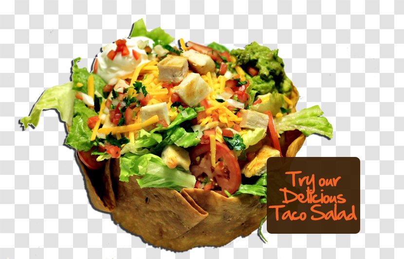 Korean Taco Salad Suplex Tacos Tostada - Vegetarian Food Transparent PNG
