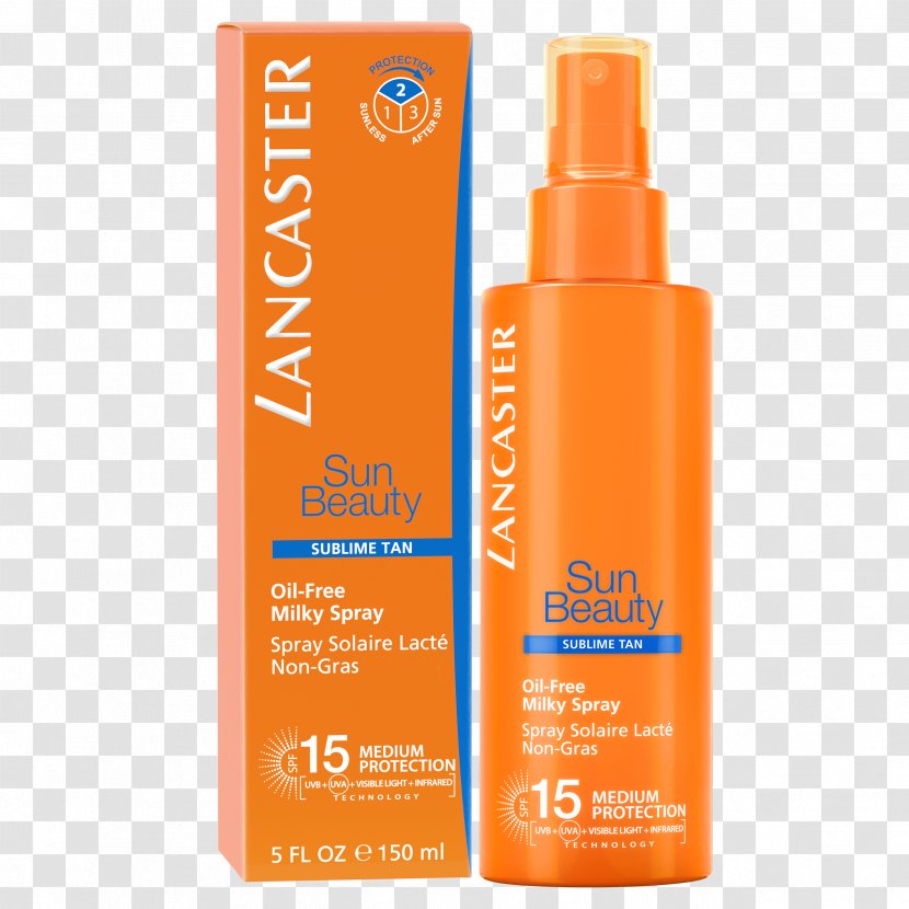 Sunscreen Lotion Lancaster Sun Tanning Factor De Protección Solar - Skin - Oil Spray Transparent PNG
