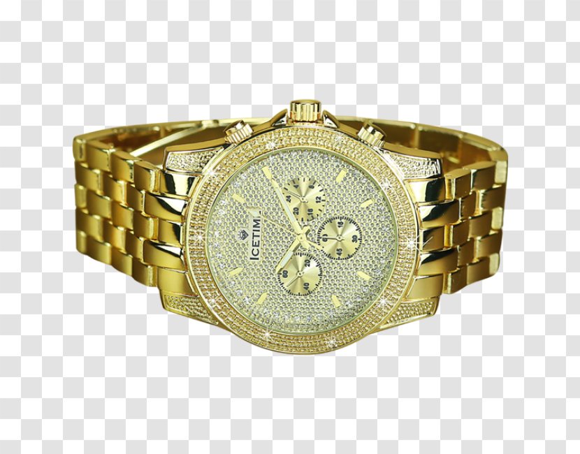 Watch Gold Jewellery Bling-bling Diamond - Hurricane Transparent PNG