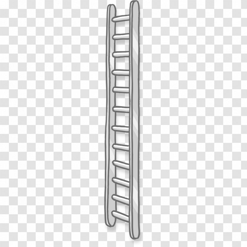 Ladder Firefighting - White Painted Transparent PNG