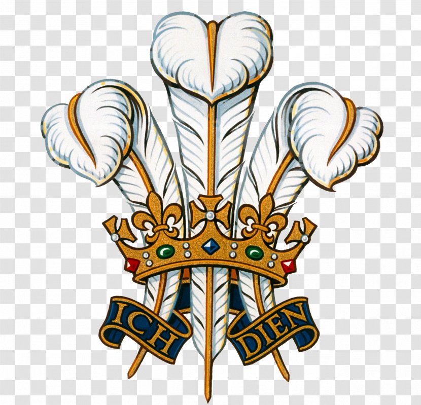 Prince Of Wales's Feathers Coat Arms - Wales Transparent PNG