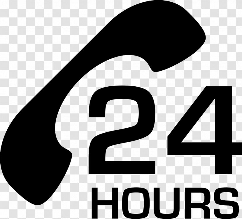 Logo 24/7 Service Customer - Business - 24 HOURS Transparent PNG