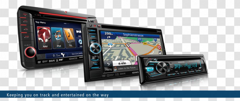 Car GPS Navigation Systems Vehicle Audio Kenwood Corporation Automotive System - Speakers Transparent PNG