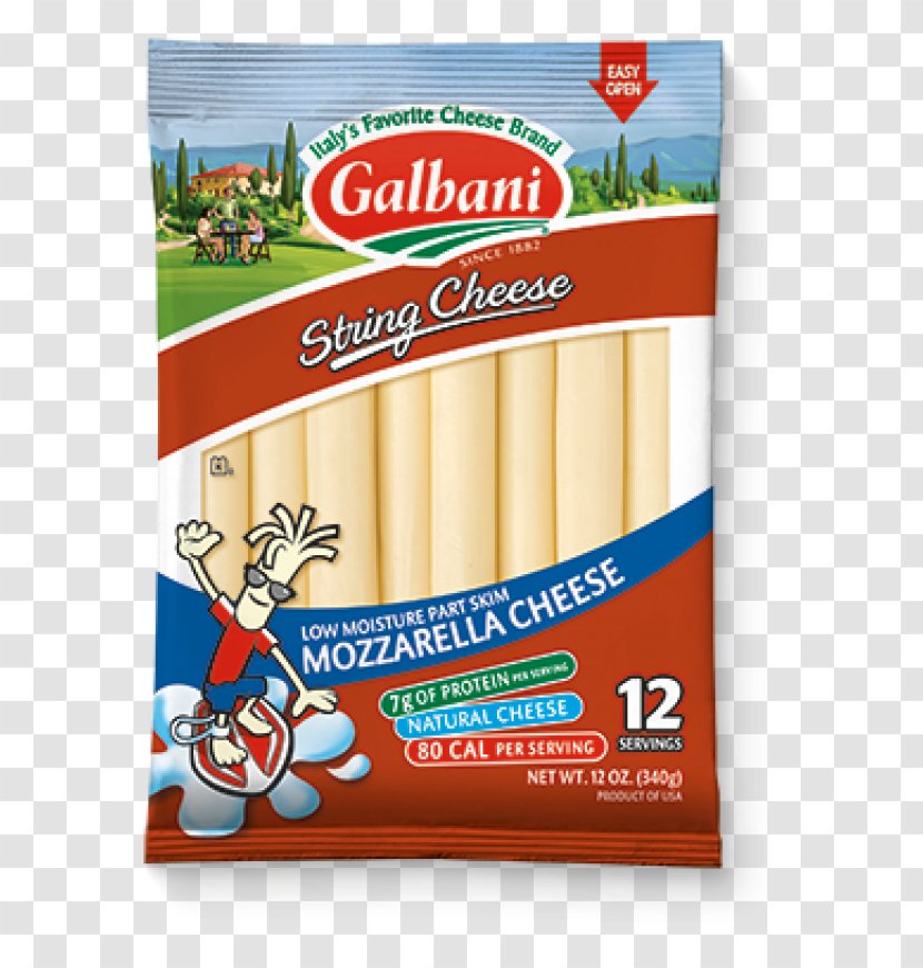 String Cheese Mozzarella Sticks Galbani - Nutrition - Band Aids Transparent PNG