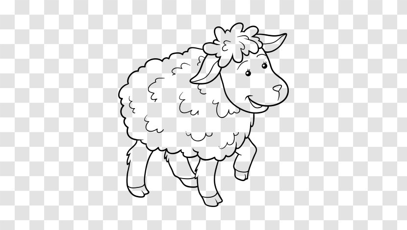 Sheep Coloring Book Drawing - Frame Transparent PNG