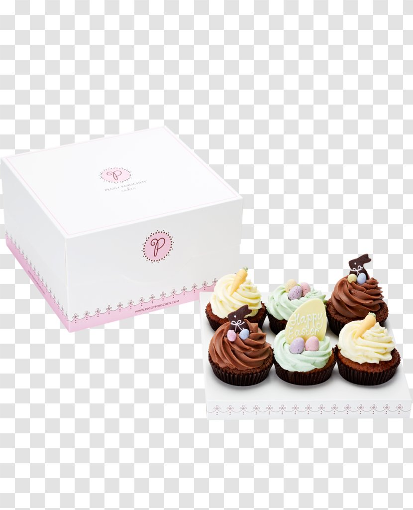 Cupcake Praline Buttercream Petit Four Product - Cake - Easter Bunny Cupcakes Transparent PNG