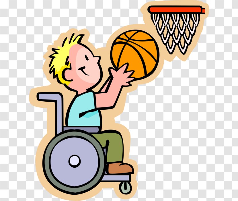 Clip Art Disability Wheelchair Accessories Illustration - Throwing A Ball Transparent PNG