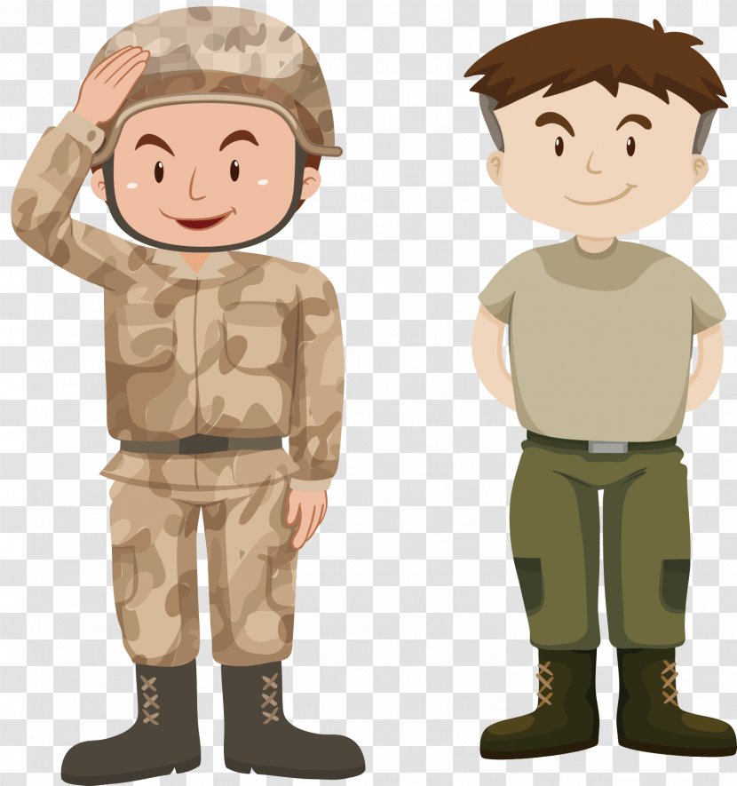 Soldier Military Royalty-free Illustration - Figurine - Standing In Line Transparent PNG