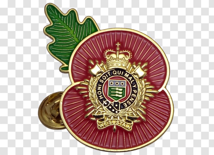 Royal Logistic Corps Badge Remembrance Poppy Emblem Military - Clothing Transparent PNG