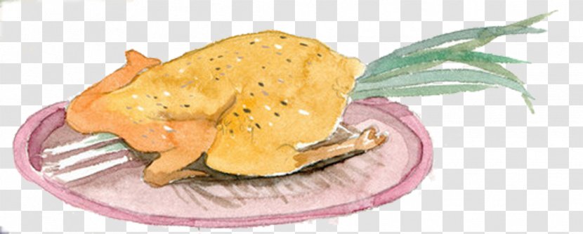 Tea Roast Chicken Meat - Cuisine - Hand-painted Transparent PNG