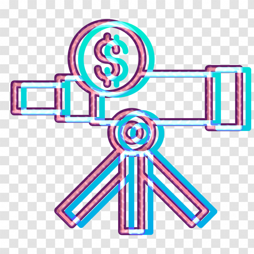Stargazing Icon Analysis Icon Investment Icon Transparent PNG