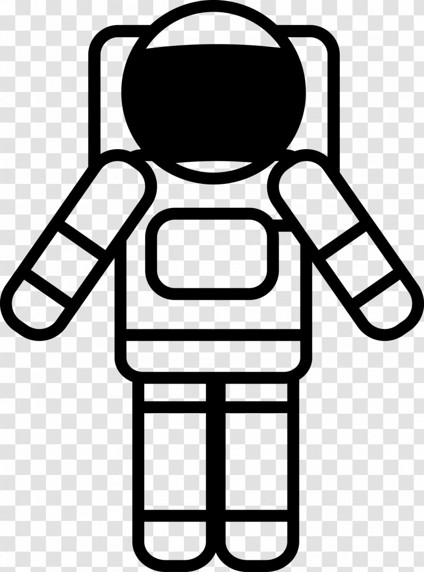 Space Suit Astronaut Clip Art - Black Transparent PNG