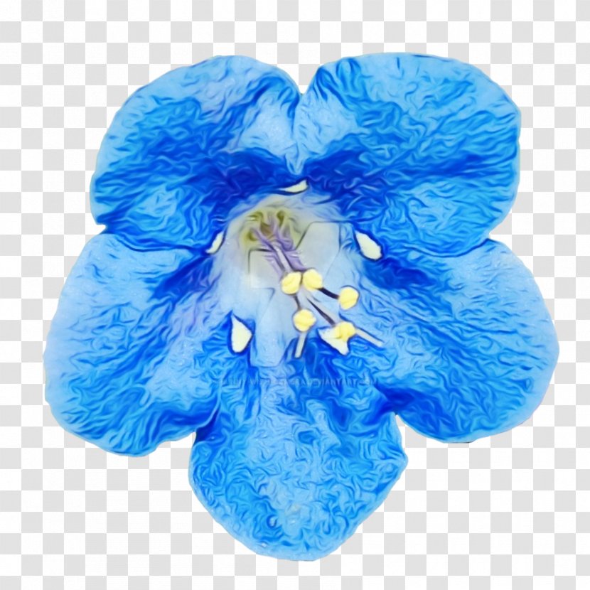 Blue Flower Petal Cobalt Plant - Electric - Delphinium Iris Transparent PNG
