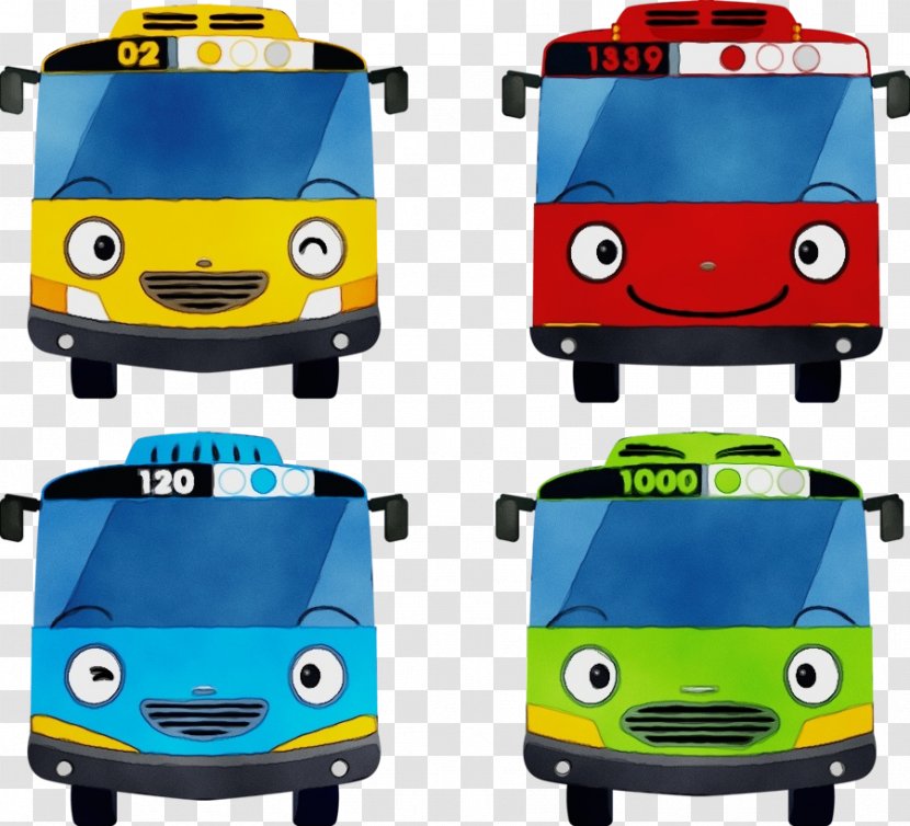 Birthday Watercolor - Car Toy Transparent PNG