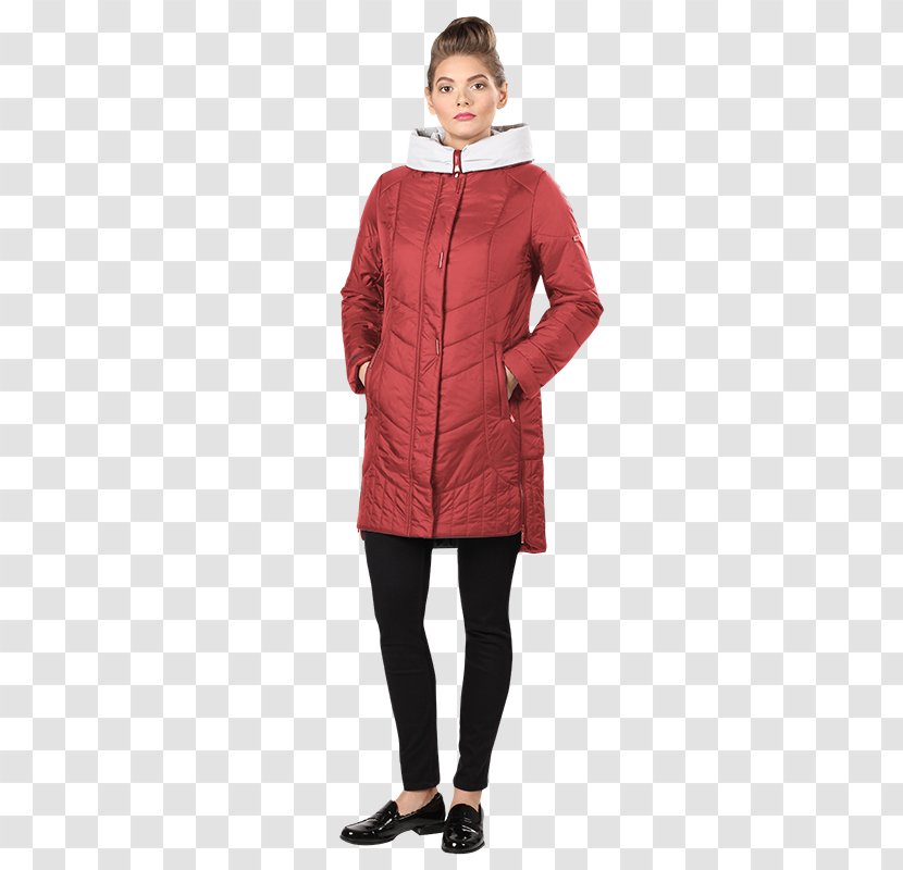 Hoodie Coat Jacket Sleeve - Fur - Marsala Transparent PNG