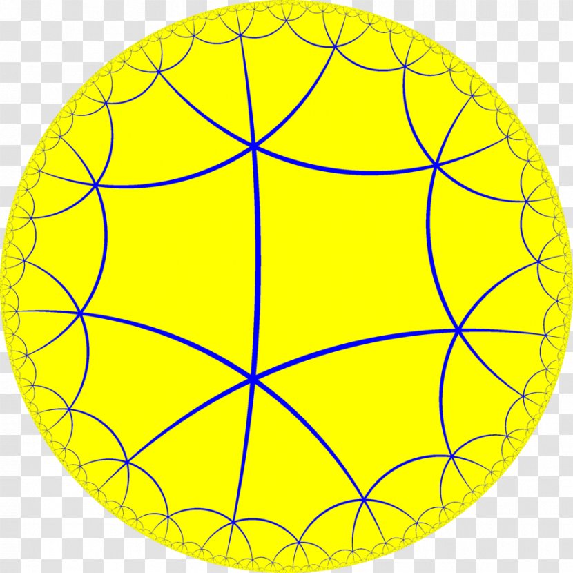 Order-6 Square Tiling Geometry Vertex Cube - Area Transparent PNG