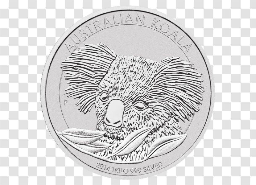 Perth Mint Koala Bullion Coin Silver - Porcupine - Koalas Australia Transparent PNG