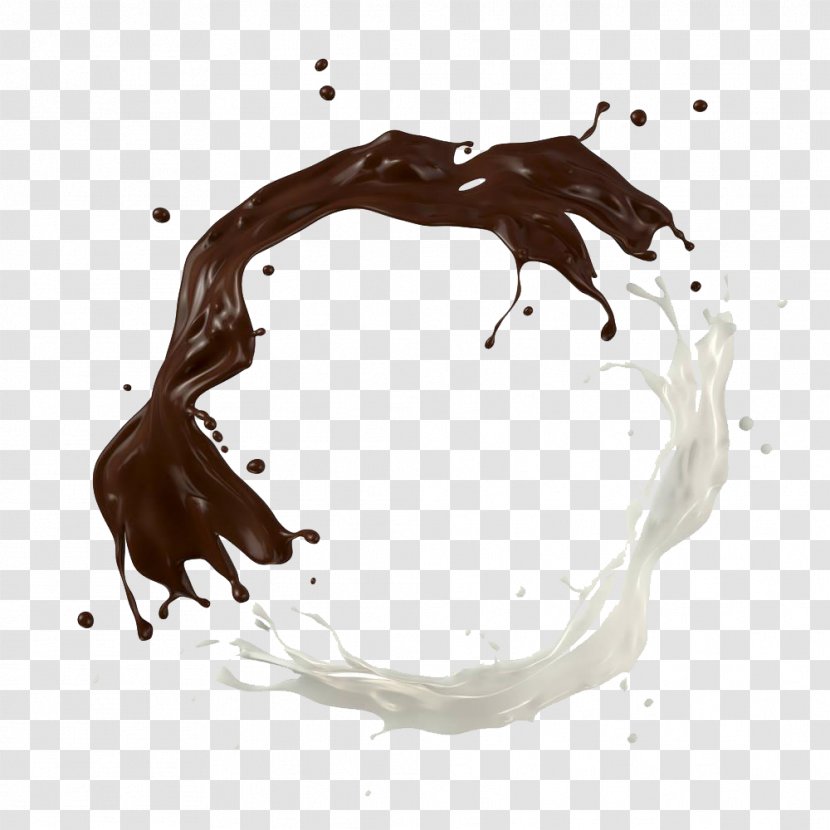 Latte Chocolate Milk Hot White - Black And Ripples Transparent PNG