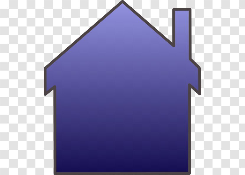 Download Clip Art - Purple - Blue House Transparent PNG