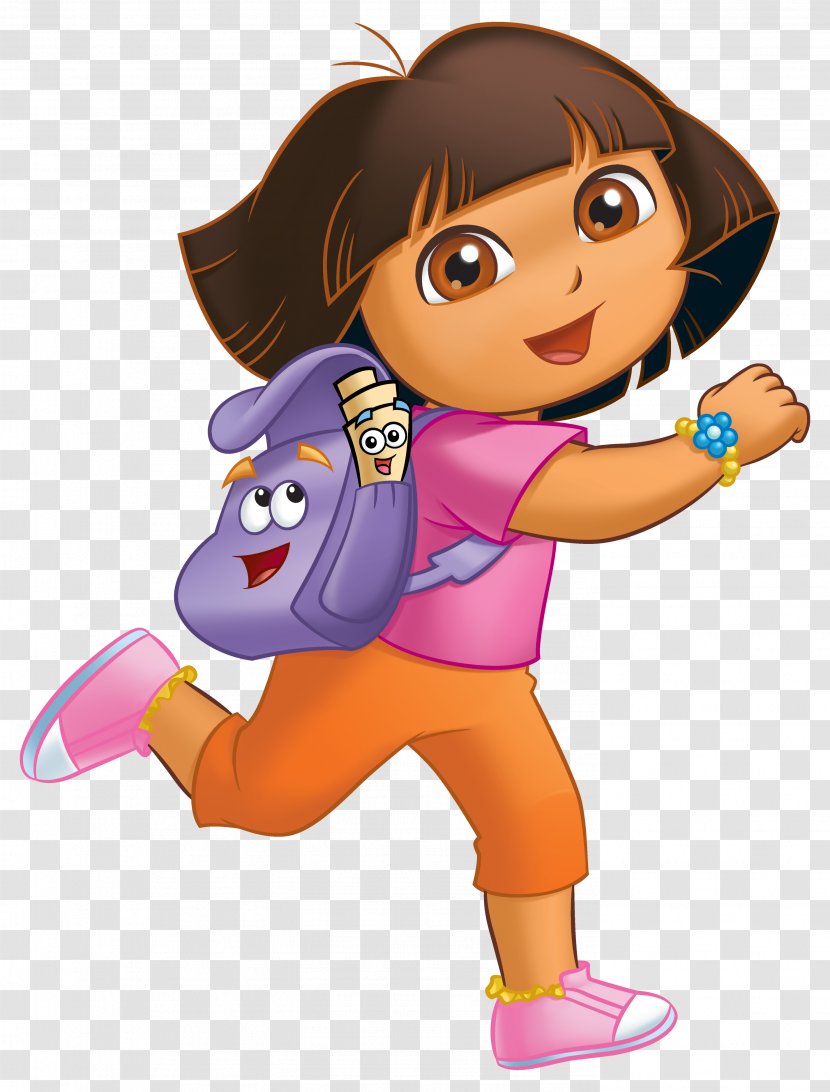 Dora The Explorer Pre-school Nick Jr. Nickelodeon Game - Watercolor Transparent PNG