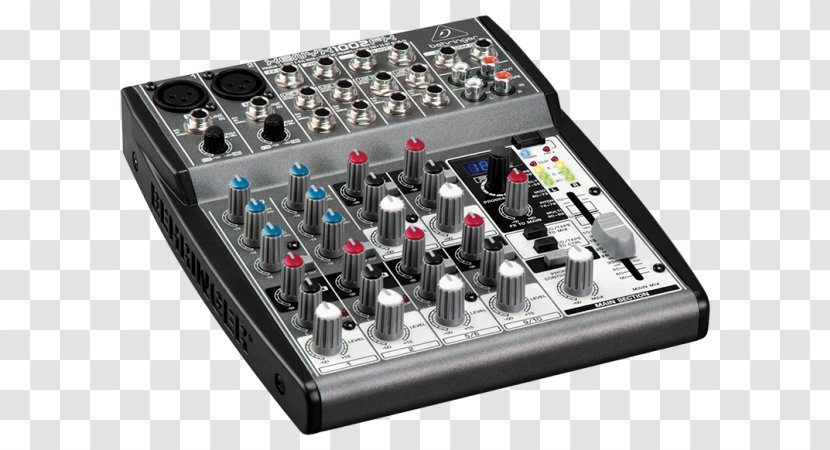 Microphone Audio Mixers BEHRINGER XENYX 1002FX - Silhouette Transparent PNG