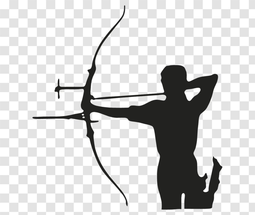 Sticker Archery Bow And Arrow - Wood Transparent PNG