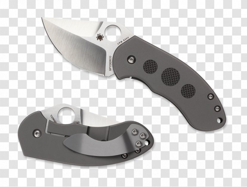 Utility Knives Pocketknife Hunting & Survival Spyderco - Melee Weapon - Techno Transparent PNG