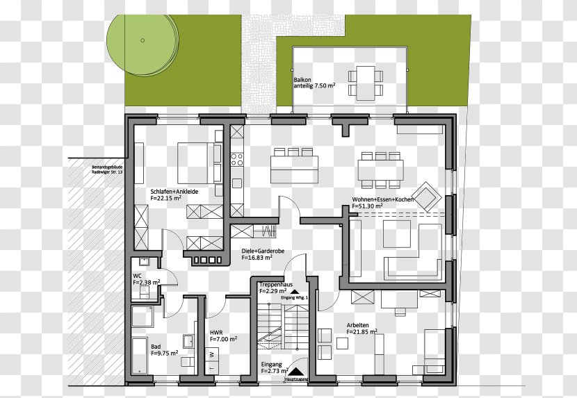 Floor Plan Urban Design Residential Area - Diagram Transparent PNG