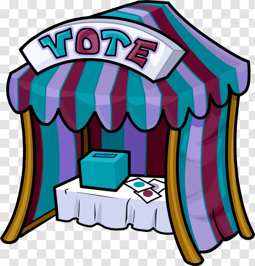 Club Penguin Voting Booth Color Newspaper - Sistema Electoral Transparent PNG