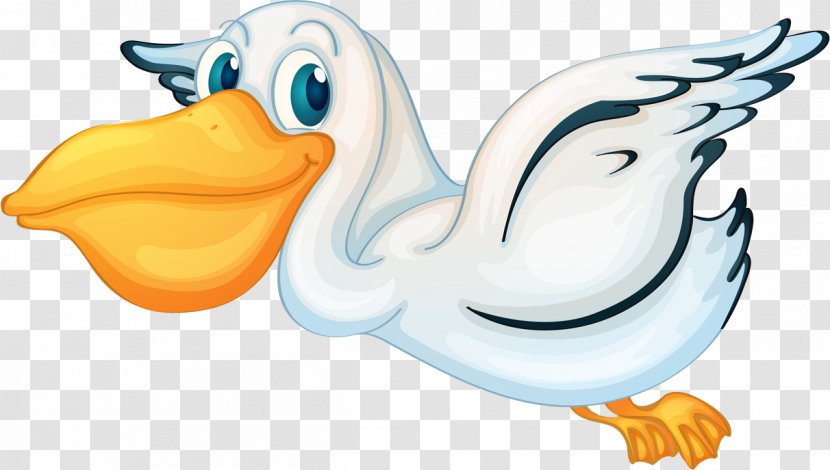 Pelican Royalty-free Clip Art - Ducks Geese And Swans - Cartoon Flamingo Transparent PNG