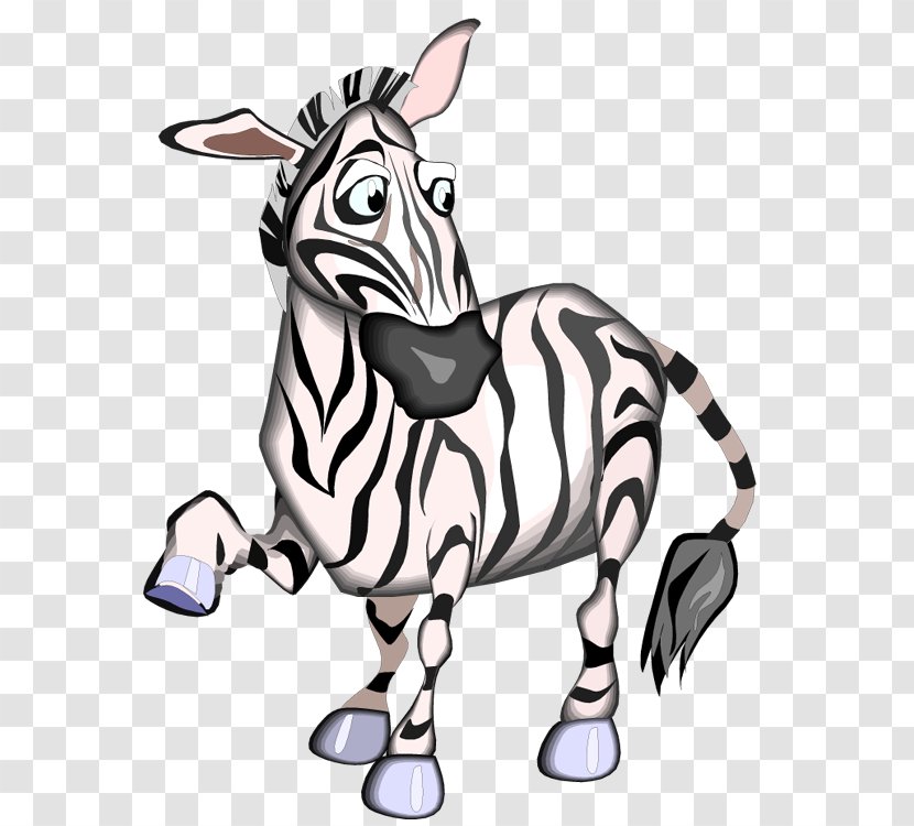Zebra Animation Cartoon Clip Art - Animal Figure Transparent PNG