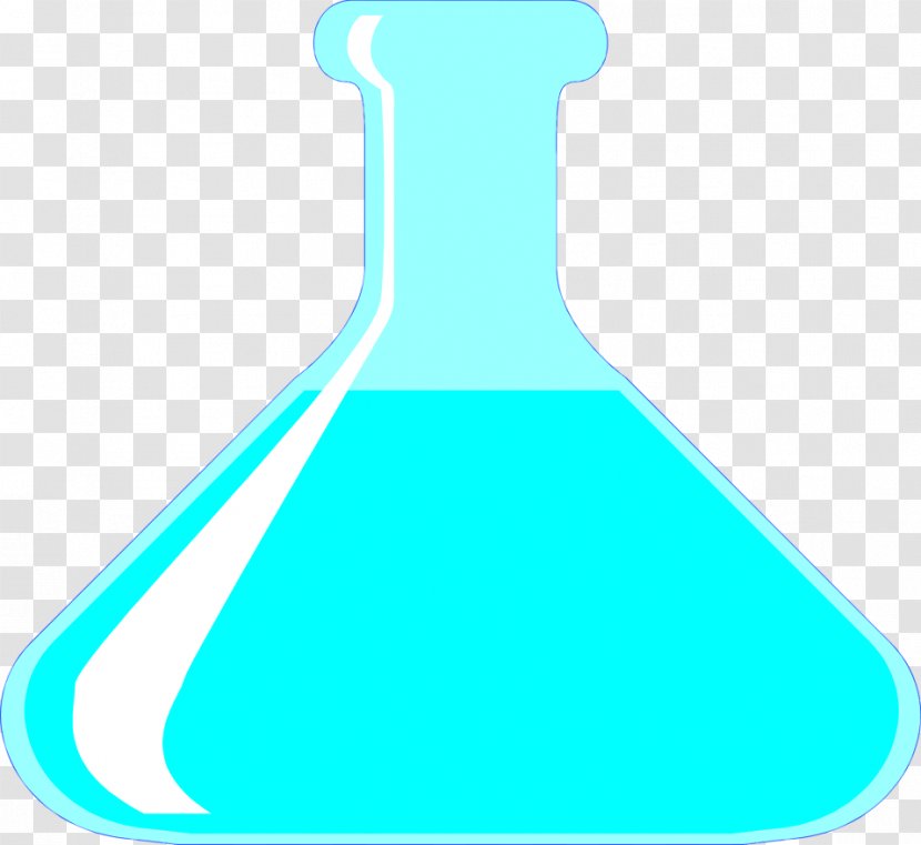 Blue Teal Turquoise Liquid - Flask Transparent PNG