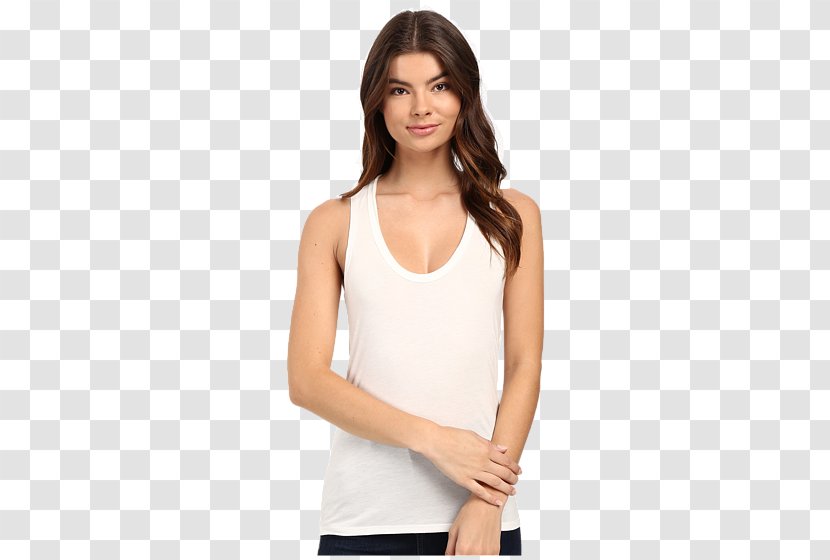 T-shirt Sleeveless Shirt Top Undershirt - Silhouette Transparent PNG