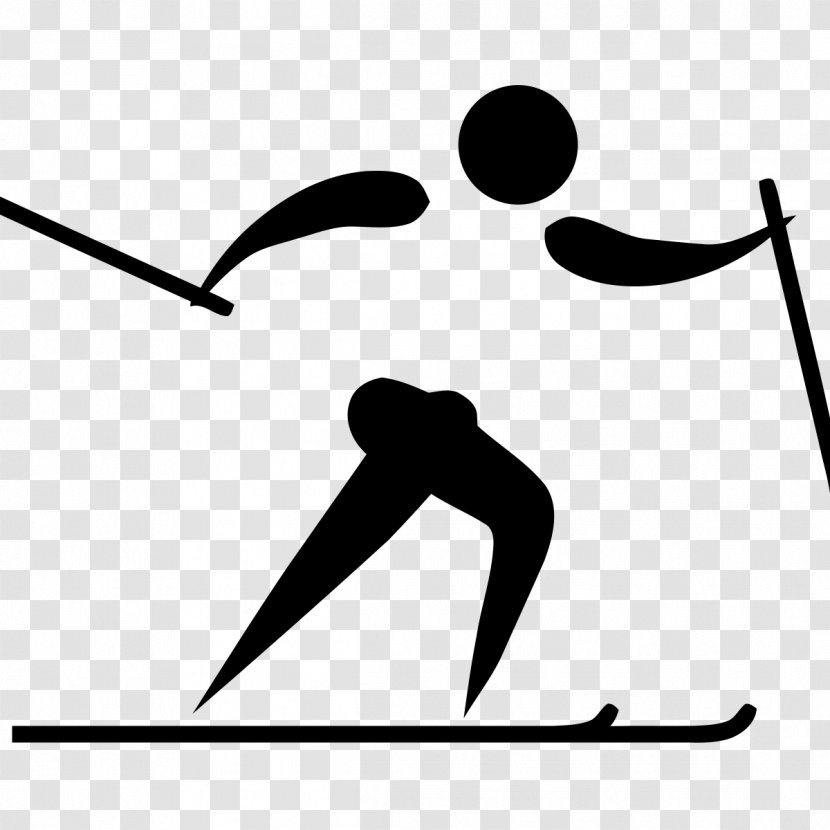 Winter Olympic Games Cross-country Skiing Pictogram - Text - Sports Activities Transparent PNG