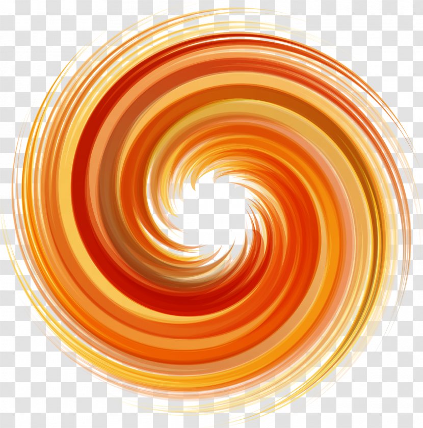 Spiral Vortex Orange - Citrus Xd7 Sinensis - Swirls Of Light Transparent PNG