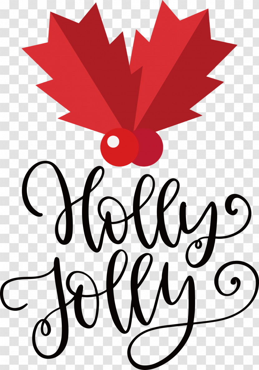 Holly Jolly Christmas Transparent PNG