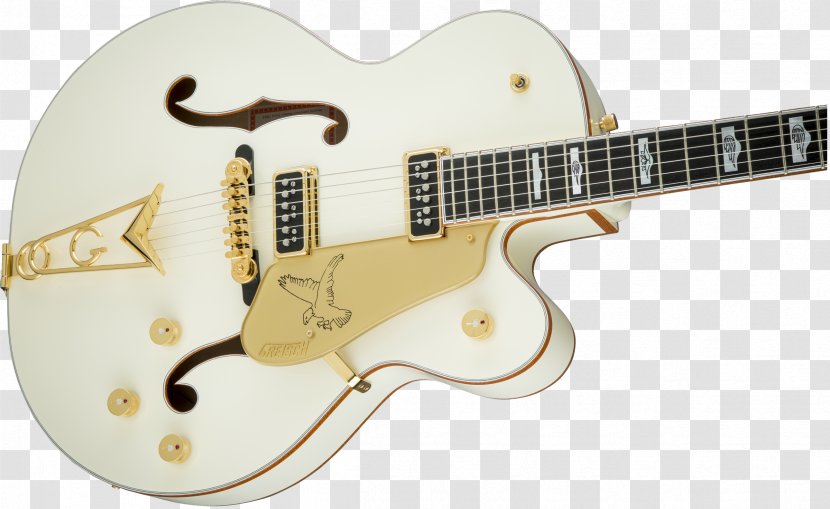 Electric Guitar Acoustic Gretsch White Falcon G6136T Electromatic - Tree Transparent PNG