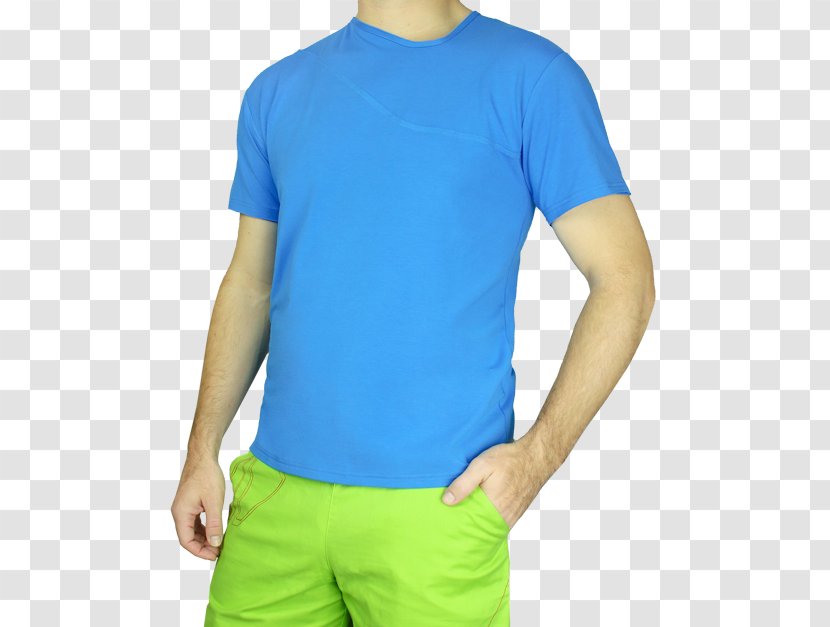 T-shirt Shoulder - Azure Transparent PNG