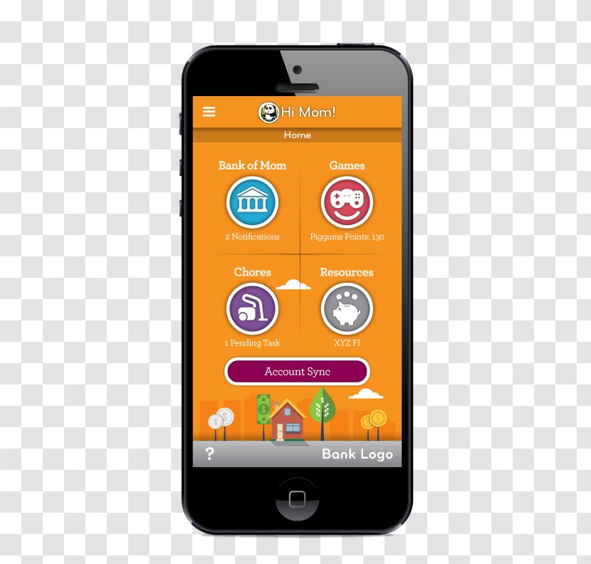 Feature Phone Smartphone Banker Jr. Mobile Phones Banking - Bank Transparent PNG