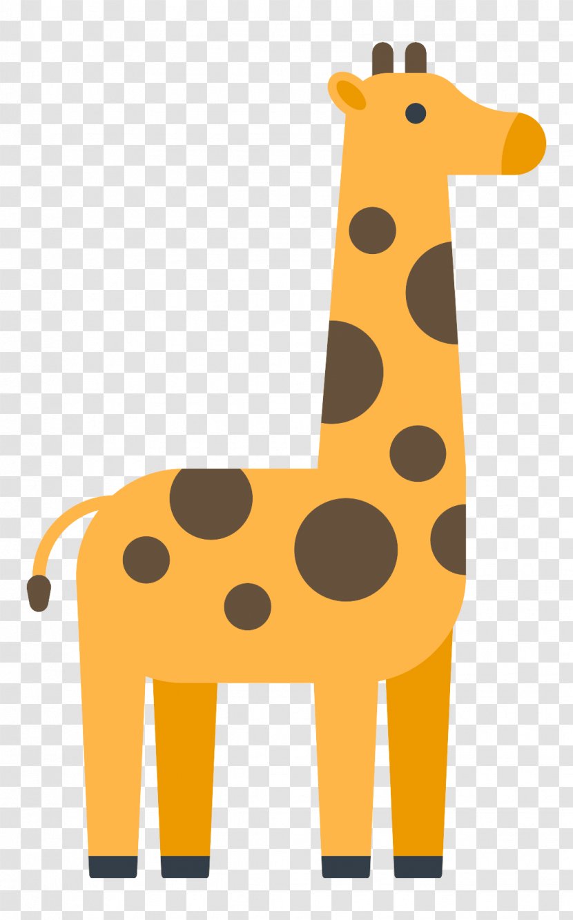 Northern Giraffe Icon - Giraffidae - Cute Transparent PNG