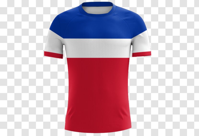 Shoulder Shirt - Electric Blue - Football Uniforms Transparent PNG