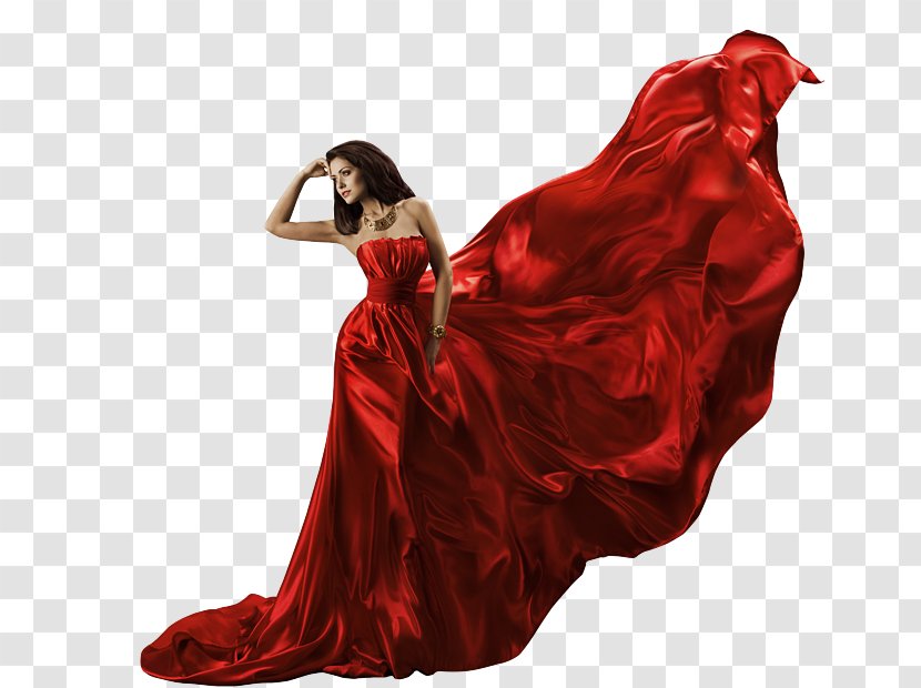 Clothing Silk Stock Photography Royalty-free - Tree - Wearing A Red Skirt Of Europe And The United States Beautiful Models Transparent PNG