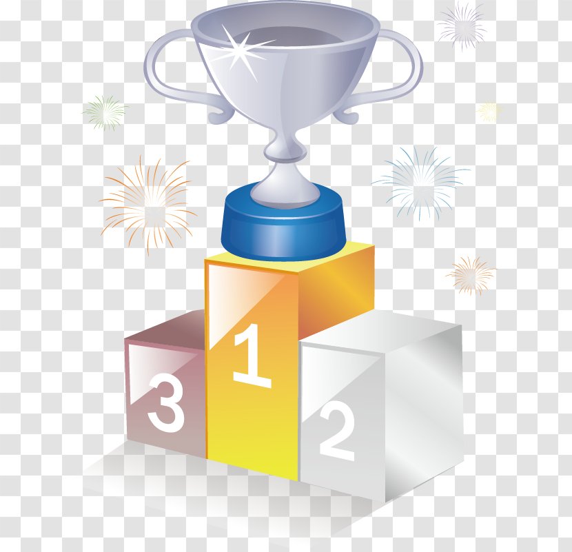 Gold Medal Award Trophy - Ceremony - Cartoon Exquisite Transparent PNG