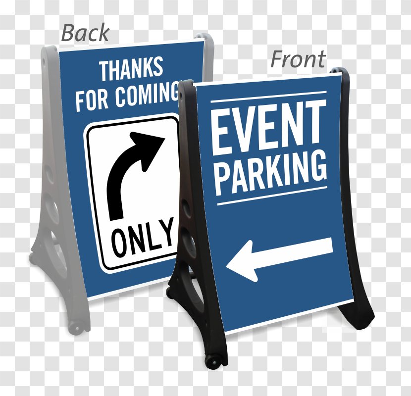 Valet Parking Car Park Sidewalk Arrow - Banner Transparent PNG