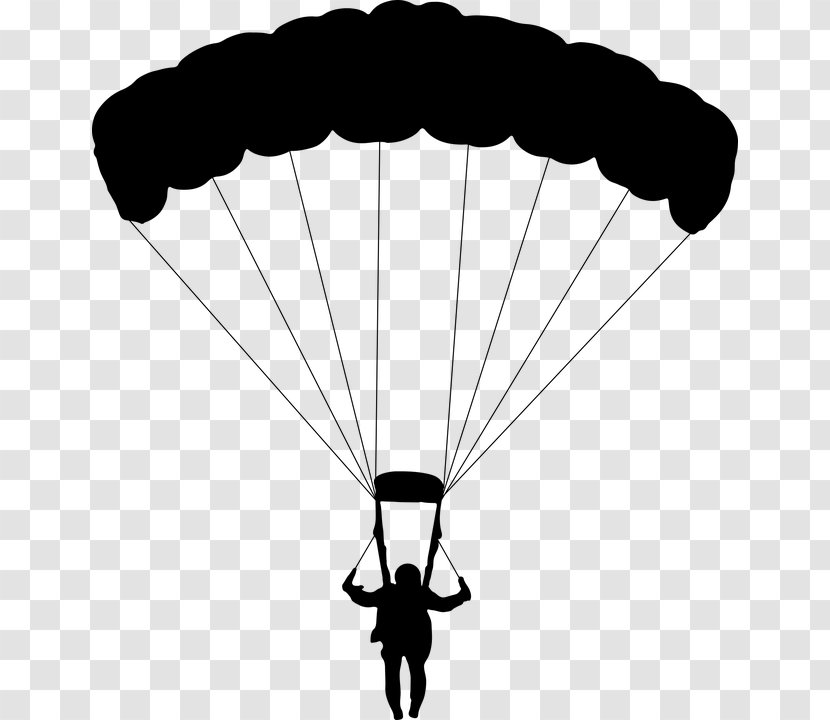Parachuting Parachute Jumping Clip Art - Paragliding Transparent PNG