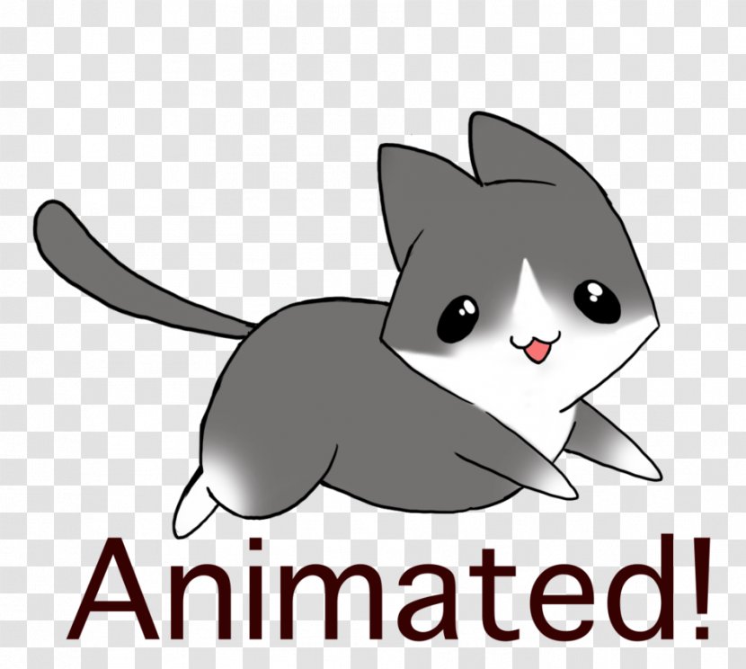 Cat Animation Cartoon Clip Art - Flower - Animated Transparent PNG