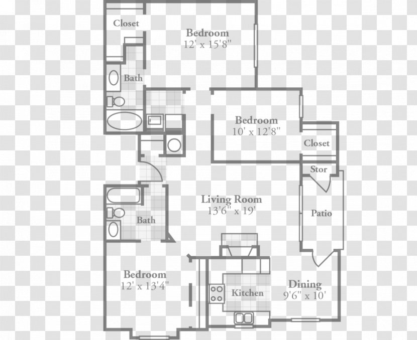 Floor Plan Varia At Oakrest Apartments House Apartment Ratings Transparent PNG