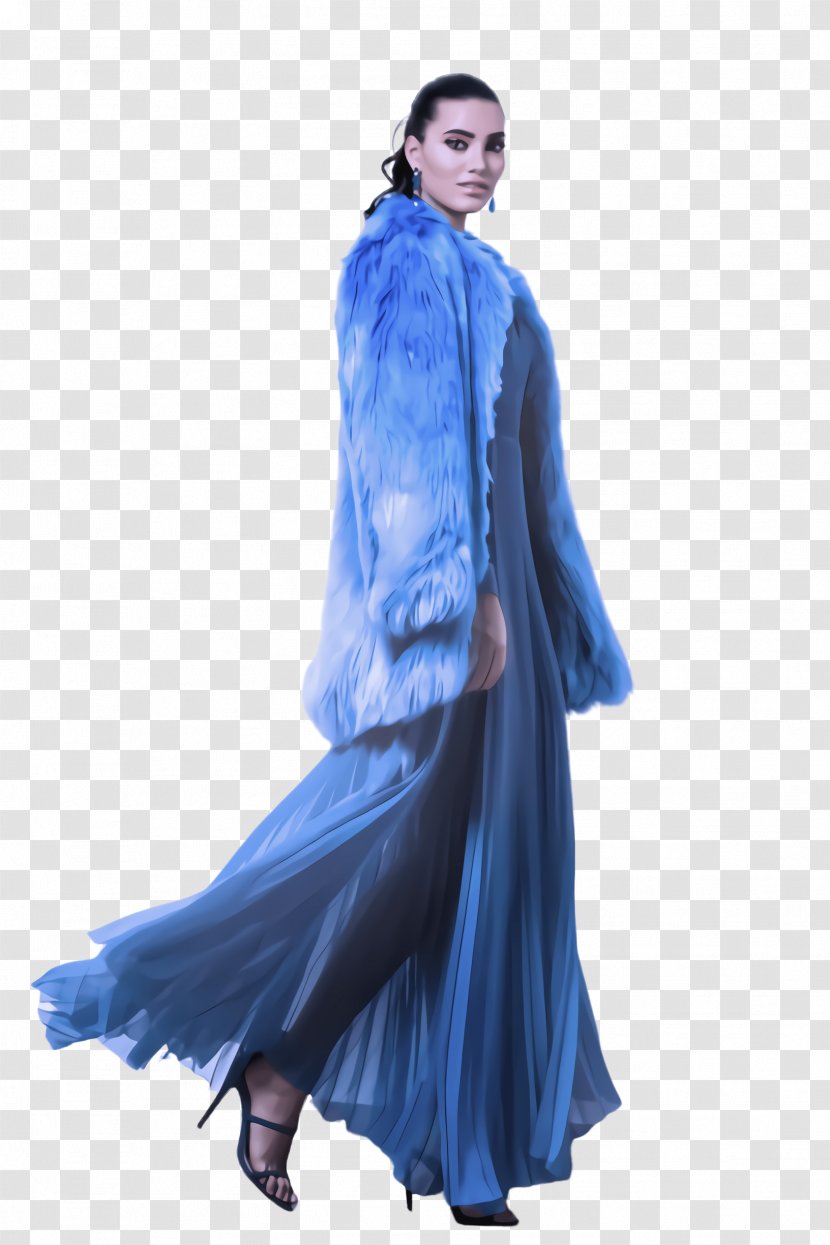 Blue Clothing Cobalt Fashion Formal Wear - Denim Silk Transparent PNG