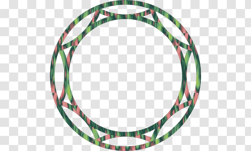 Line - Green - Oval Transparent PNG